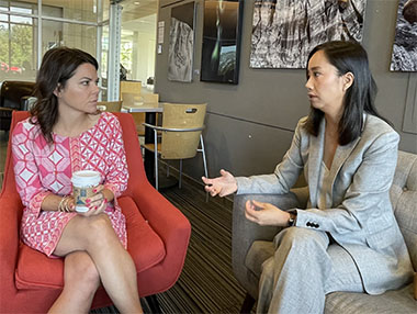 Director of HKETO San Francisco, Ms Jacko Tsang (right) met with President and CEO of Alaska Chamber, Ms Kati Capozzi (left) in Anchorage on June 14.