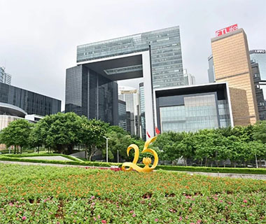 Hong Kong is bedecked with floral displays as the Special Administrative Region celebrates its 25th anniversary with flower patches and theme gardens across the city.