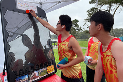 SFETO set up a booth to share the latest information about Hong Kong to paddlers and race spectators.