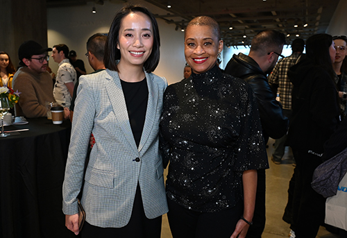 Director of HKETO San Francisco, Jacko Tsang (left), and Director and President of the Academy Museum of Motion Pictures, Jacqueline Stewart (right), at the opening reception of the film series.