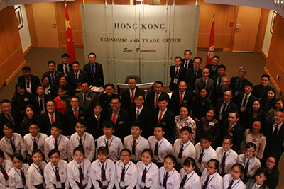 Tung Wah delegation including the leadership of Tung Wah Group of Hospitals, principals, teachers and secondary students visited the office of the Hong Kong Economic and Trade Office in San Francisco.